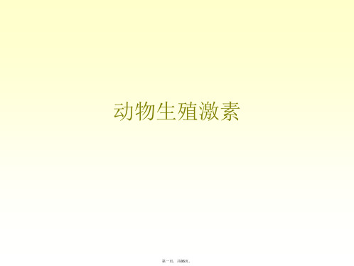 动物生殖激素PPT课件