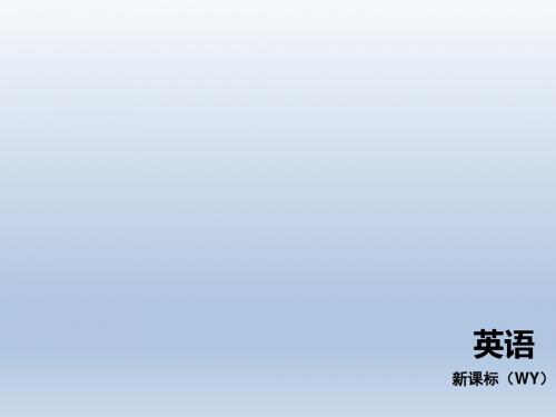 2016版【中考复习方案】英语总复习(外研版)课件专题一名词听课手册