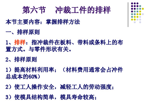 第三章(3.6)冲裁工件的排样