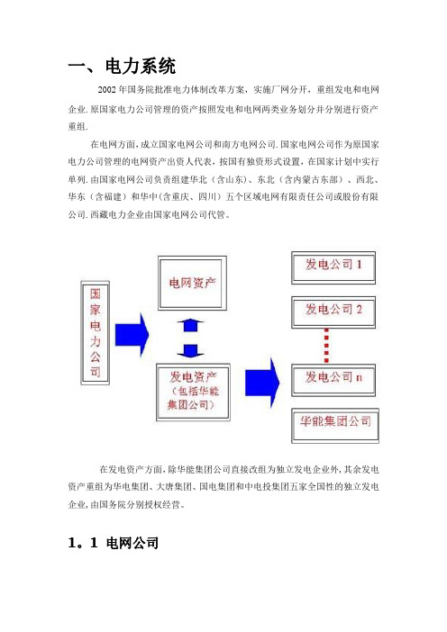 电力系统介绍