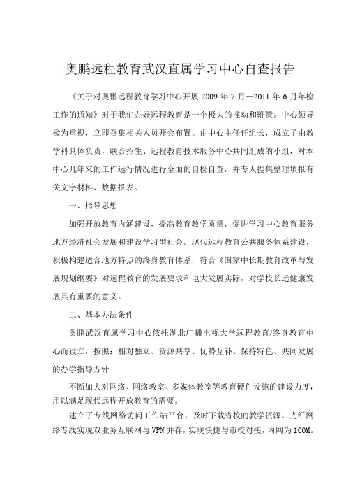 年检年报自查报告