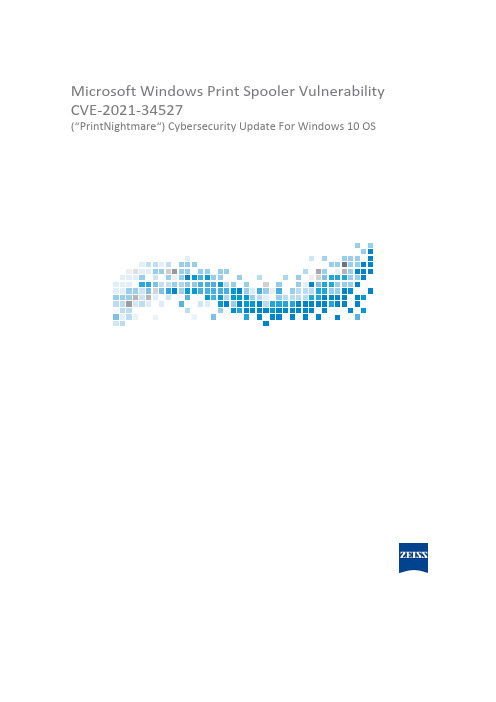 Microsoft Windows Print Spooler 漏洞 CVE-2021-34527（