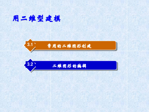 用二维型建模