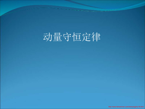 动量守恒定律的适用条件