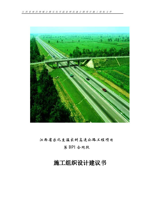 施工组织设计建议书2