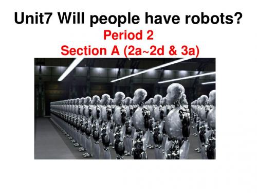 2014八年级英语新目标Unit 7 Section A (2a~2d & 3a)