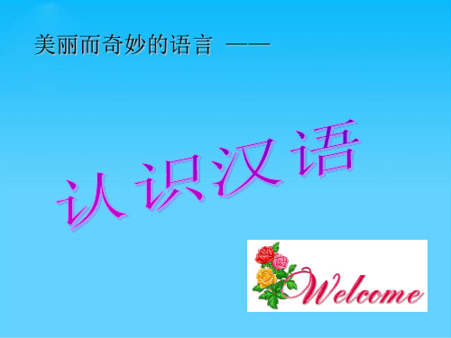 人教版高中语文选修“语言文字应用”第一课第1节《美丽而奇妙的语言——认识汉语》优质课件 (共42张PPT)