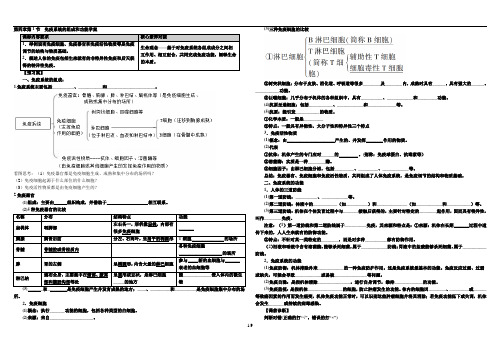 4.1免疫系统的组成和功能学案