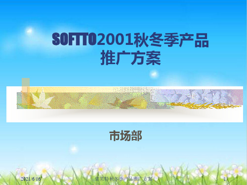 某化妆品秋冬季产品推广方案