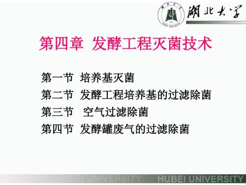 4第四章 发酵工程灭菌技术