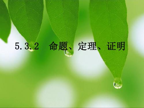 5.3.2命题定理证明