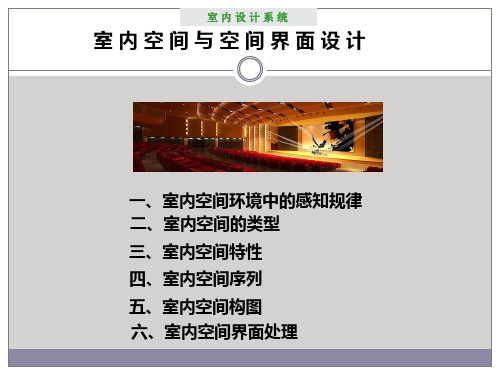 川师 室内空间与界面设计