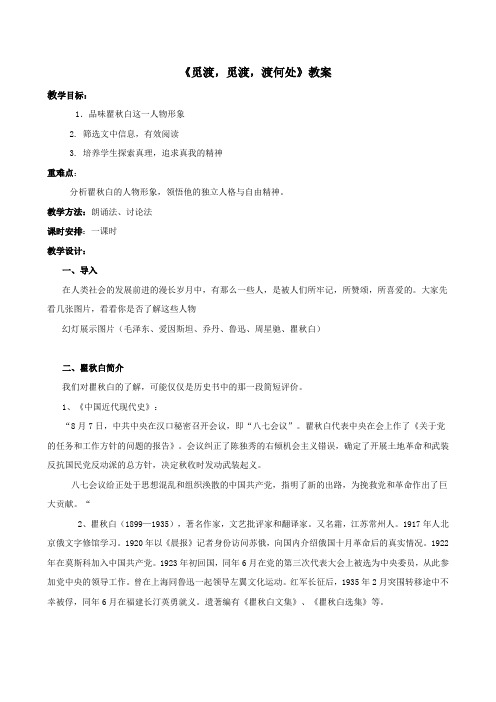 觅渡 觅渡  渡何处