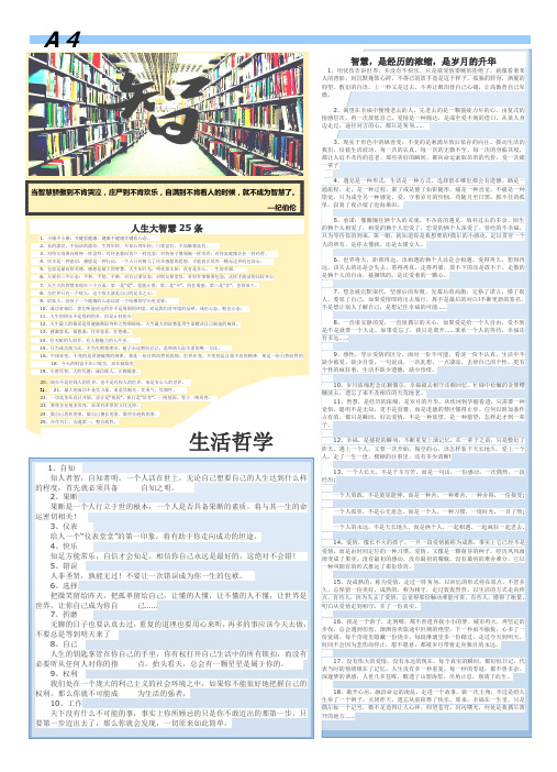 “大智慧” 报纸排版A4