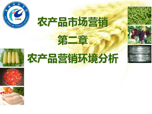 农产品经营与管理-第二章营销环境分析