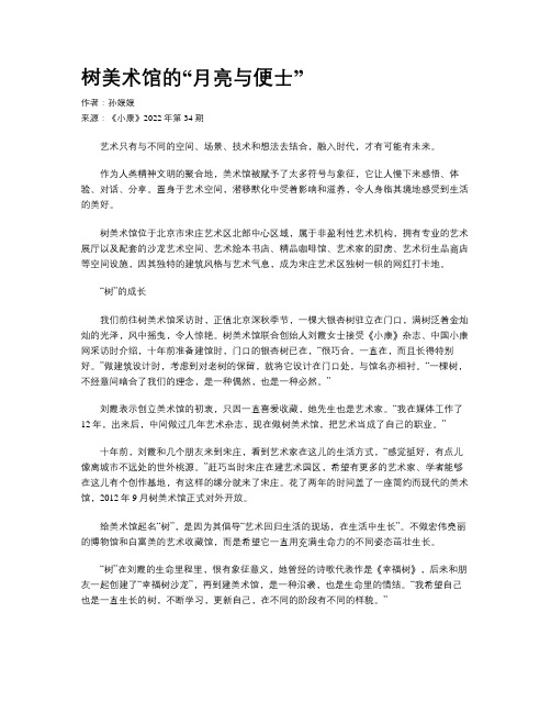树美术馆的“月亮与便士”