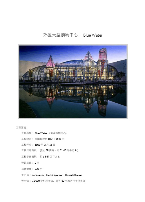 境外房地产案例研究：郊区大型购物中心--Blue_Water