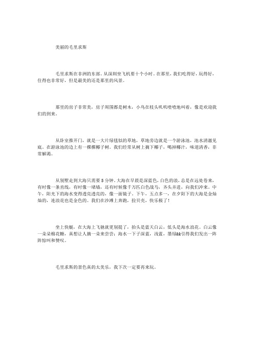 美丽的毛里求斯