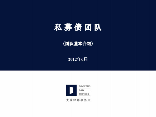 私募团队简介ppt课件
