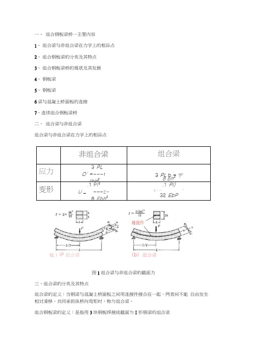 组合钢板梁桥设计及计算总结