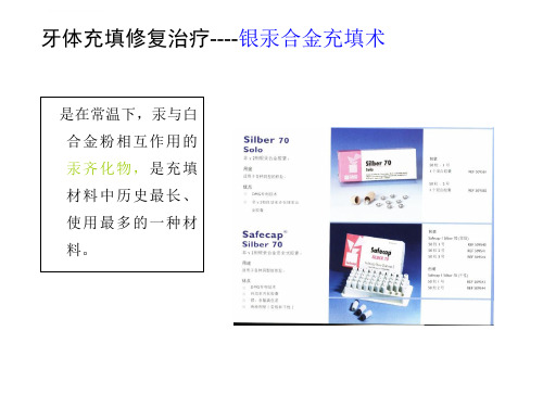 二类洞银汞合金充填术讲解ppt课件
