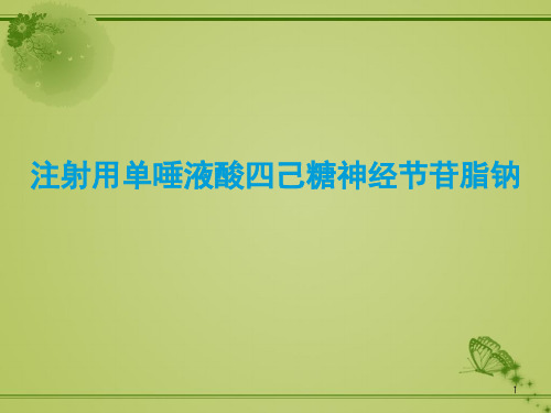 神经节苷脂PPT课件