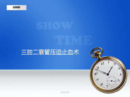 三腔二囊管示意图