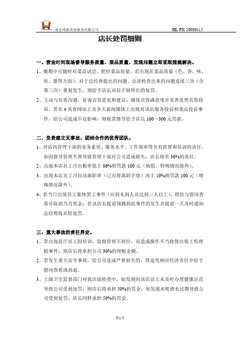 店长处罚细则