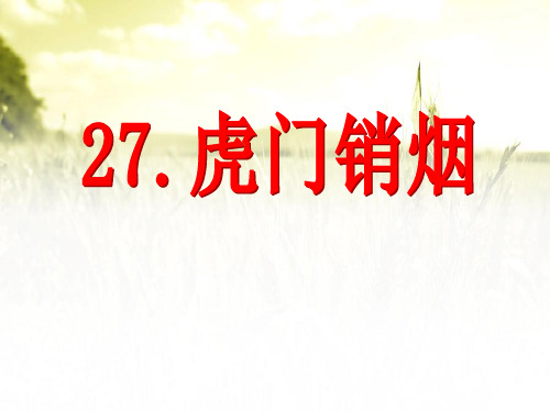 S版四年级语文上册《虎门销烟》PPT课件(3篇)