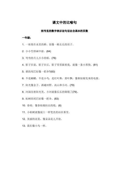 小学生比喻句doc[1]