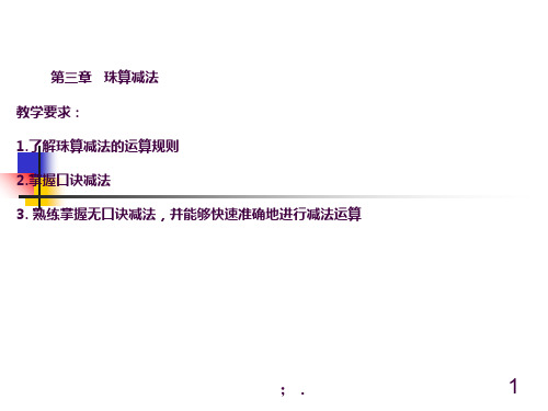 珠算减法ppt课件