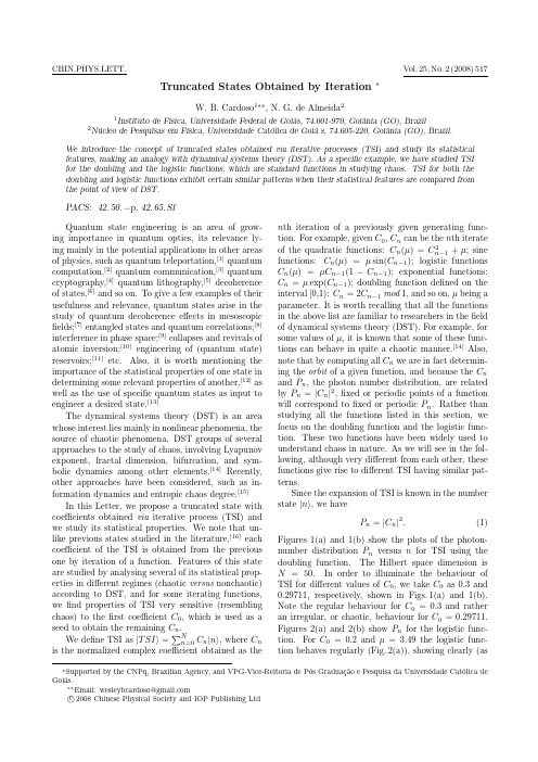 Truncated States Obtained by Iteration