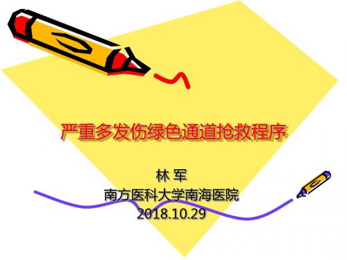 严重多发伤绿色通
