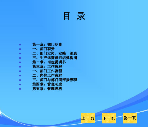 生产运营部-----管理制度
