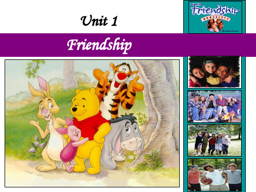 人教版高中英语必修1-Unit1《Friendship》Warming up课件          