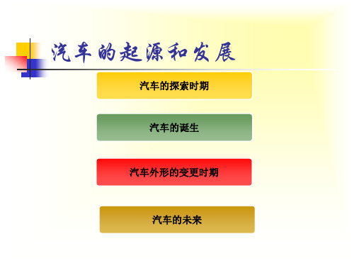 六年级下册综合实践活动课件- 汽车的起源和发展｜教科版   36张