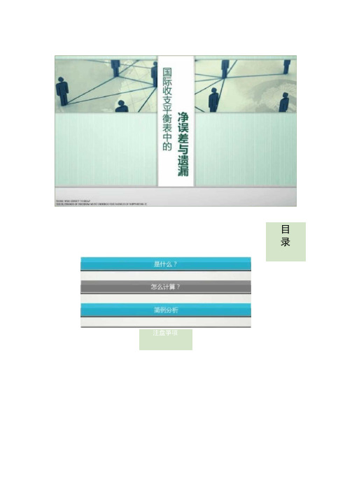 净误差与遗漏(精)
