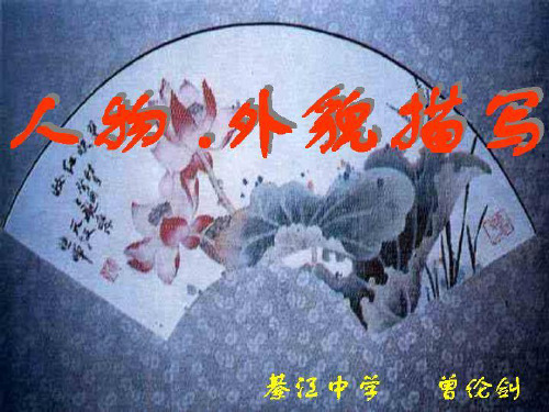初中作文指导：人物·外貌描写ppt[优质作文]