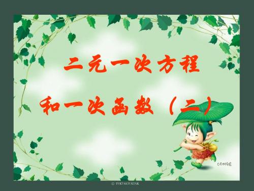 二元一次方程组与一次函数2