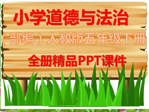 统编版五年级下册道德与法治全册优秀ppt课件
