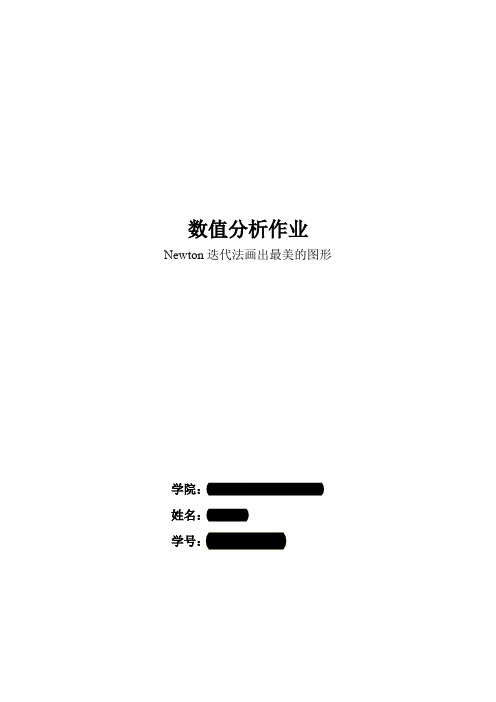 数值分析_Newton 迭代法画出最美的图形