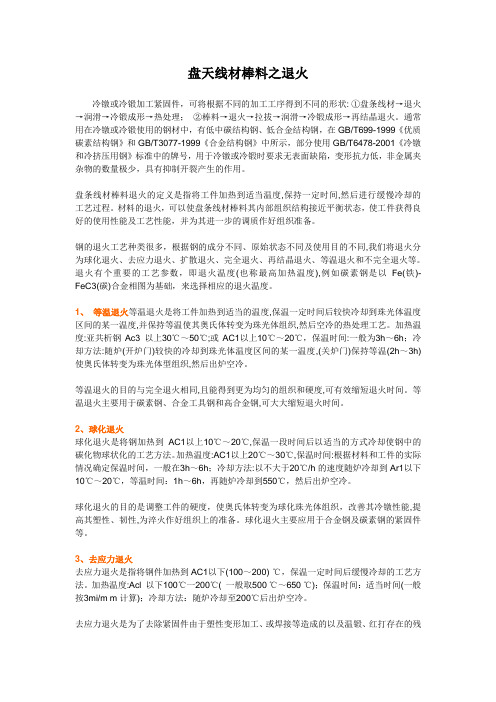 盘天线材棒料之退火