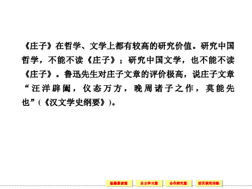 高中语文人教版选修诸子散文选读配套课件庄子选读