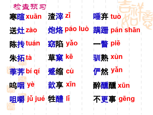 高中语文复习课件-《祝福》课件
