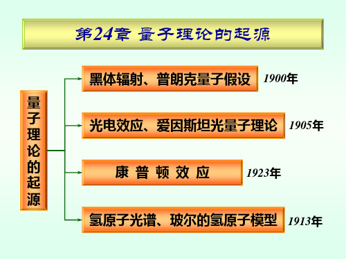 第二十四章量子理论的起源