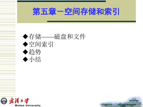 第五章 空间存储和索引
