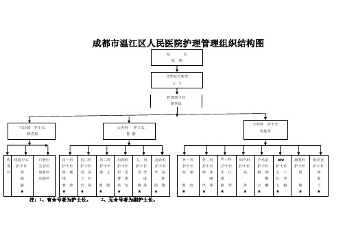 护理管理组织结构图 - 温江区人民医院