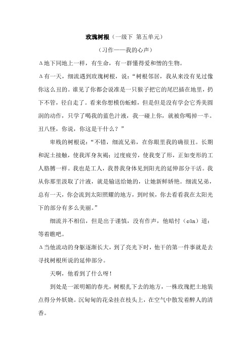 玫瑰树根