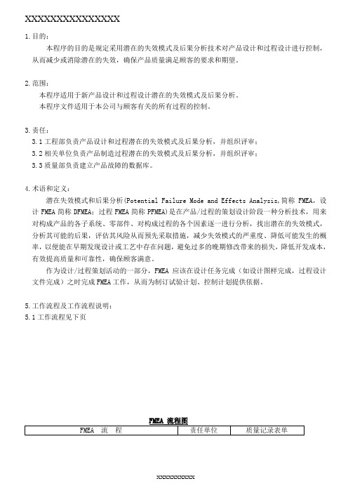PFMEA管理程序