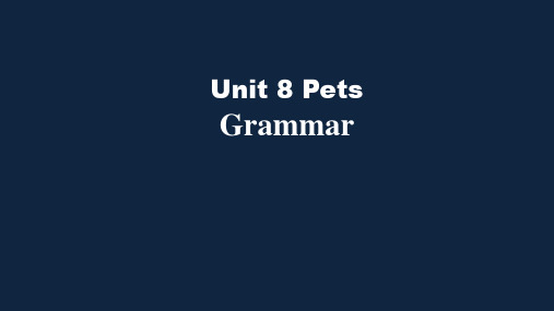 牛津译林版7B Unit 8 Grammar(34张)